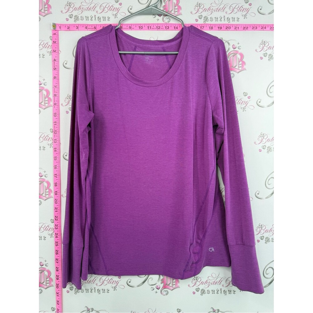GAP Long Sleeve shirt bright royal purple Crewneck Top - Purple
